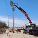 Avanzan los trabajos de reconstrucción de la red eléctrica vandalizada y robada en Canchones
