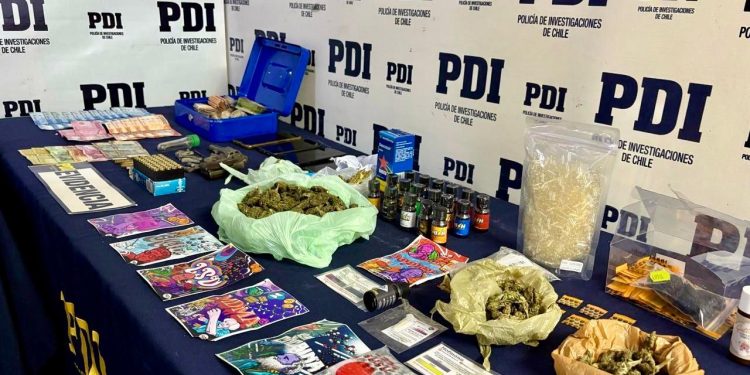 PDI detuvo a tres imputados por tráfico de drogas: vendían sustancias ilícitas por medios de redes sociales