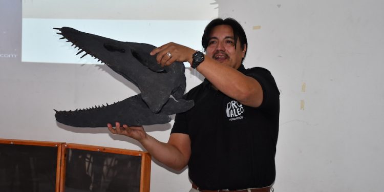Alto Hospicio recibe réplica de reptil marino “Elasmosaurio”