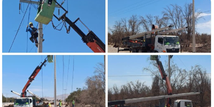CGE finaliza la reconstrucción de la red eléctrica robada en Canchones