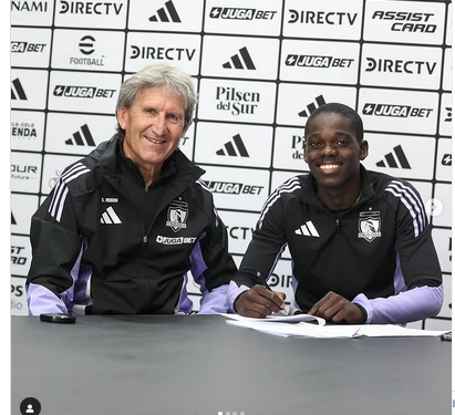 Manley Clerveaux firmó su primer contrato con Colo Colo