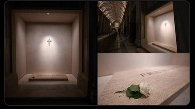 Las primeras imágenes de la tumba del Papa Francisco en la Basílica de Santa María la Mayor