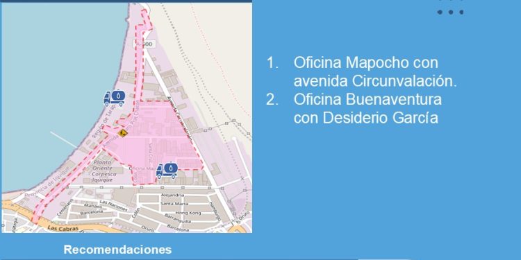 Aguas del Altiplano realizará mejoras en red contra incendios en un sector de la ciudad de Iquique