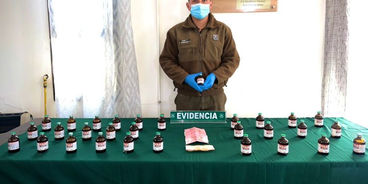 Carabineros incautó 50 frascos de ketamina en procedimientos en Alto Hospicio y Colchane