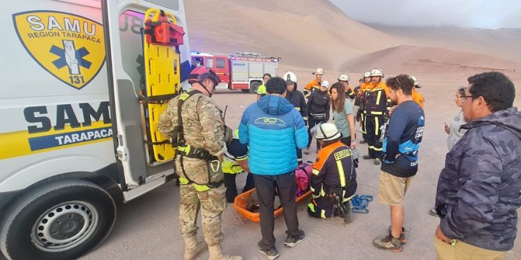 Iª Brigada Aérea participó en rescate de parapentista en área de Palo Buque Iquique