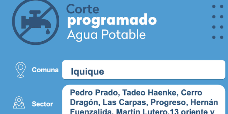 Aguas del Altiplano realizará trabajos de renovación de redes en Iquique
