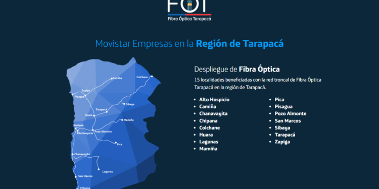 Movistar despliega la Fibra Óptica Tarapacá: Conectará a más de 325 mil personas y 5 de mayo iniciarán nuevos trabajos en Ruta 1
