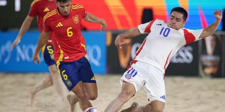 Chile ante Senegal en el Mundial de Fútbol Playa