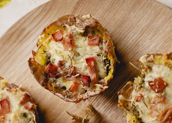 Canastas de papas rellenas