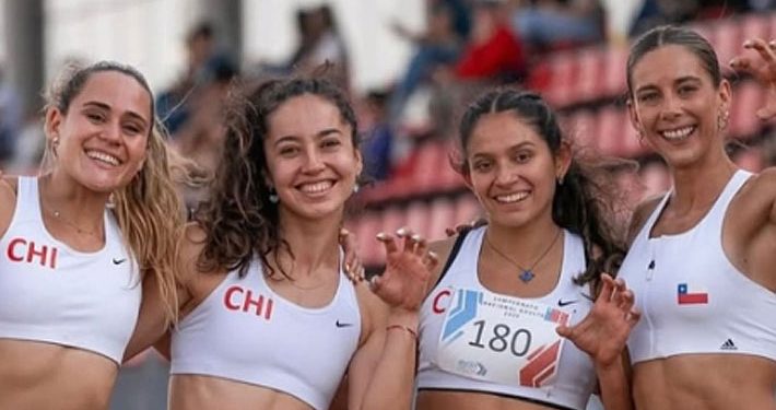 Posta femenina de 4×100 logra récord chileno en el Mundial de Guangzhou