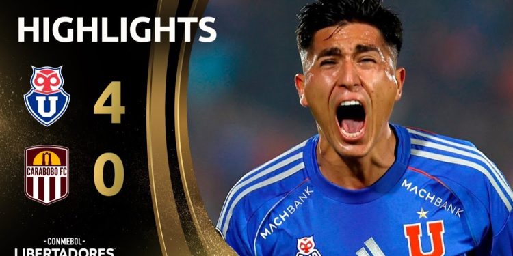 Universidad de Chile goleó a Carabobo en Copa Libertadores y da un paso más a la clasificación a octavos