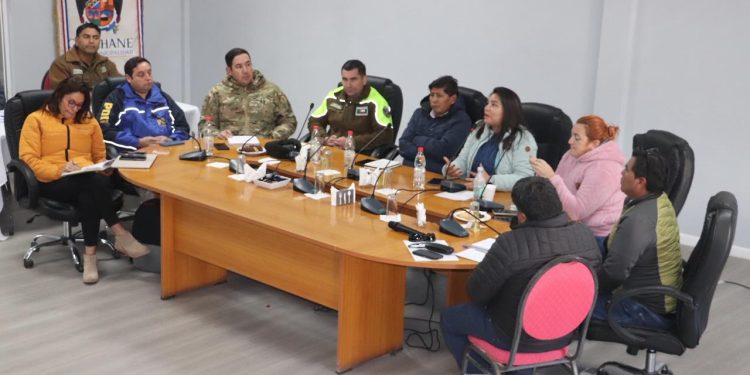 De seguridad pública hablaron autoridades con alcalde, concejales y dirigentes de Colchane