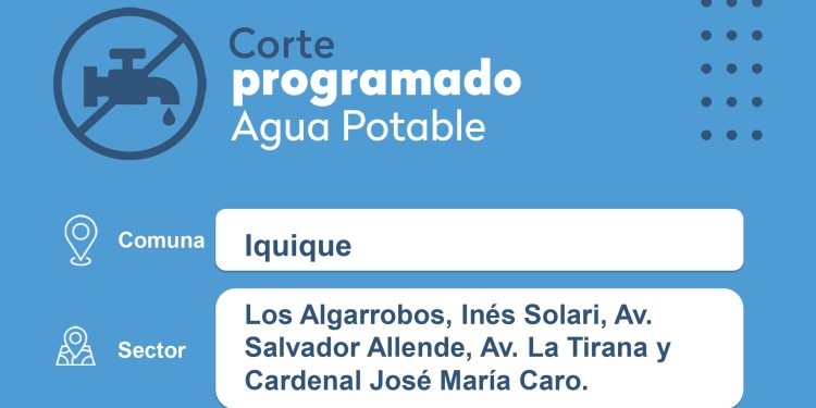 Aguas del Altiplano realizará trabajos de mejora en la red de agua potable en Iquique y Alto Hospicio