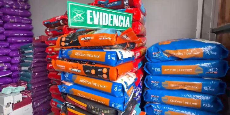 Carabineros recuperó 12 millones de pesos en alimentos de mascotas en Alto Hospicio