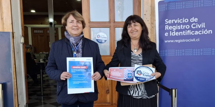 Oficinas del Registro Civil recibieron el Sello “Chile Cuida” por atención a personas cuidadoras