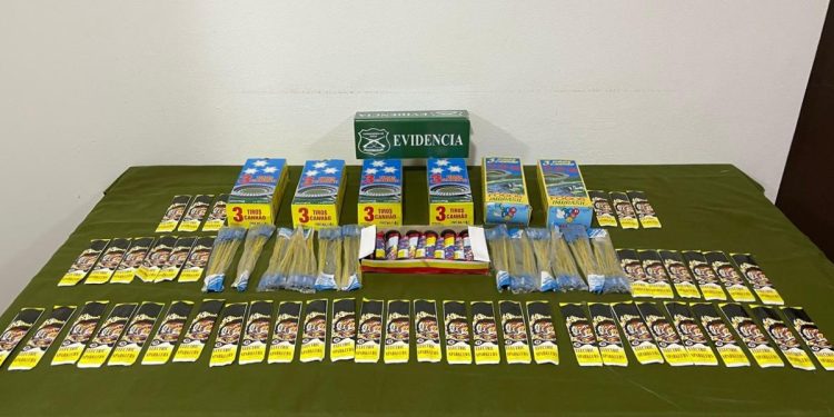 Detenido por vender fuegos de artificio en La Tirana