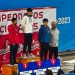Nadador de Alto Hospicio, Benjamín Castro, en el podio del Nacional de Natación 2025