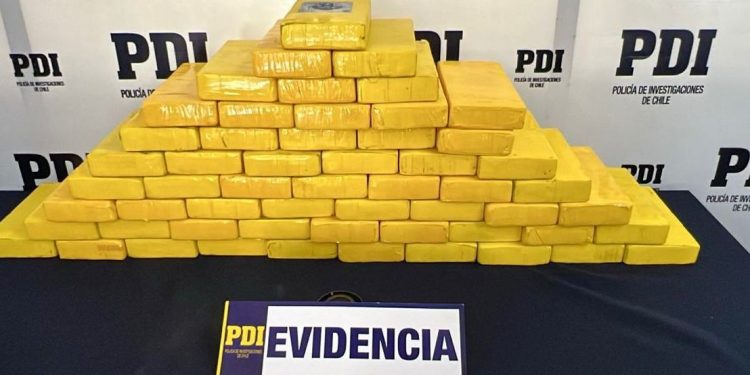 PDI incautó casi 60 kilos de clorhidrato de cocaína