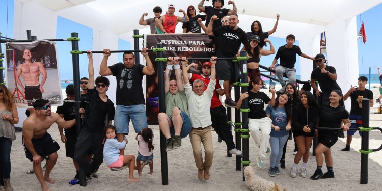 Municipalidad de Iquique inaugura moderno circuito de calistenia “Gabriel Rebolledo Aliste”