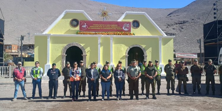 Autoridades refuerzan seguridad y fiscalización en Tarapacá por Fiesta de San Lorenzo