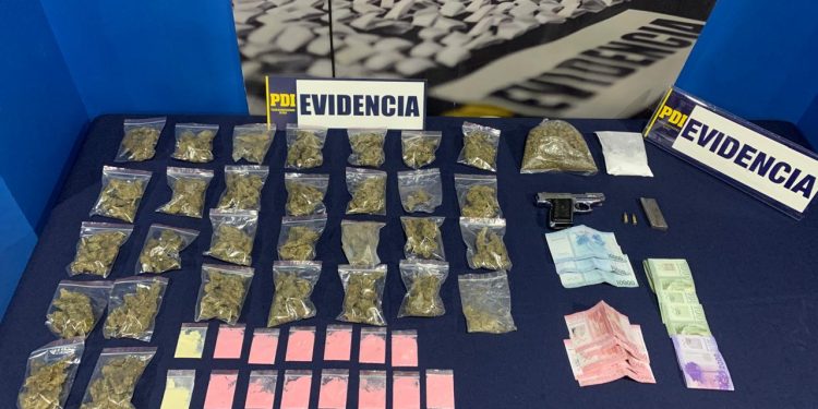 PDI en Calama desarticula punto de venta de drogas en domicilio