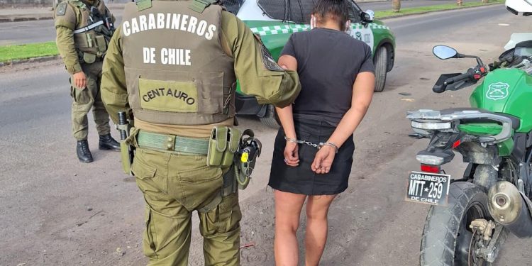 Prófuga por homicidio detenida por Carabineros