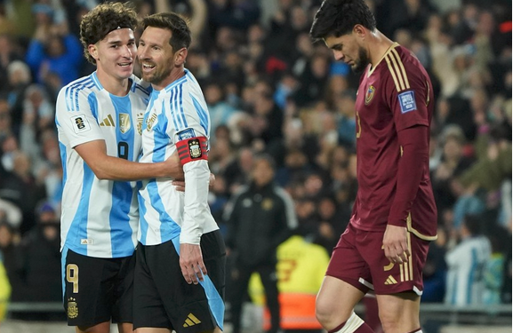 Argentina ganó 3-0 a Venezuela