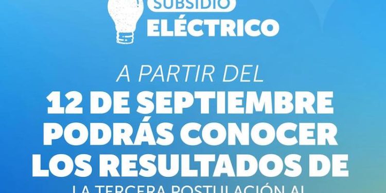 Resultados de la tercera postulación al Subsidio Eléctrico estarán disponibles este viernes