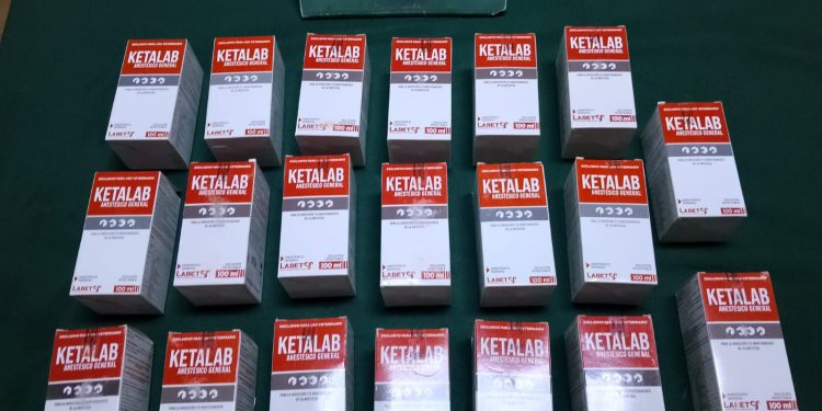 Carabineros detiene a conductor con más de 2 litros de Ketamina