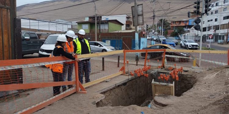 Un 68% de avance registran obras de renovación de red de agua potable en Iquique