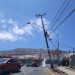 Poste chocado en sector sur de Iquique dejó sin suministro eléctrico a mil 152 clientes de CGE