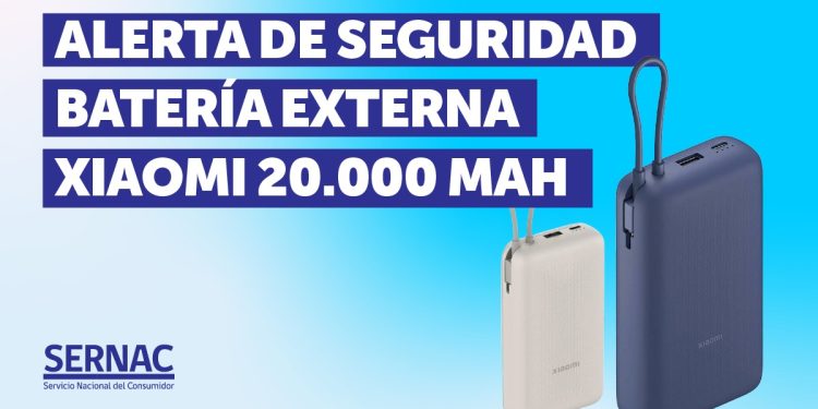 Sernac emite alerta de seguridad por batería externa Xiaomi: existe riesgo de incendio por sobrecalentamiento
