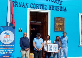 Matilda e Isidora Bultó visitaron Museo del Deporte “Hernán Cortez Heredia”