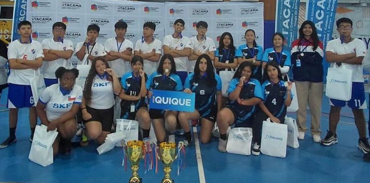 Estudiantes del SLEP Iquique obtienen primer lugar de handball en las Olimpiadas Deportivas Zona Norte
