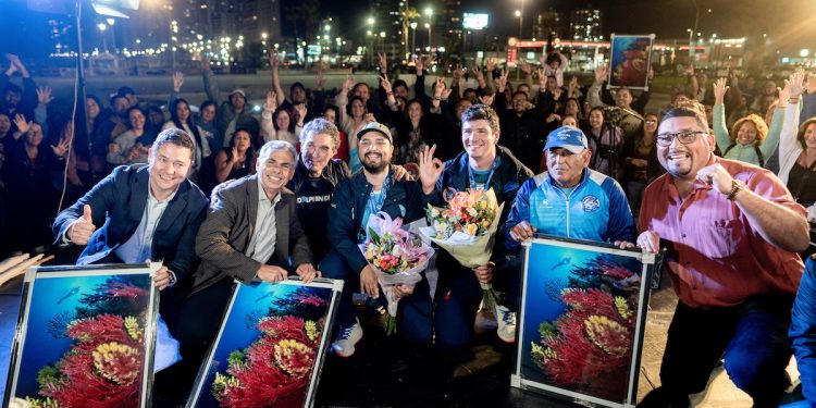Iquique recibe a sus campeones mundiales de fotografía submarina