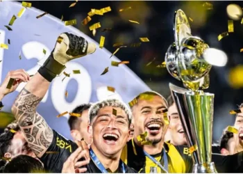 Brayan Cortés campeón con Peñarol en el torneo Copa de Uruguay