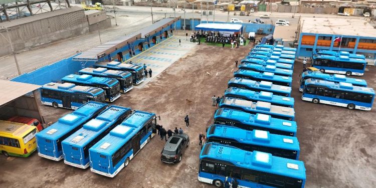Tarapacá inicia la ruta de la electromovilidad con los primeros 24 buses eléctricos