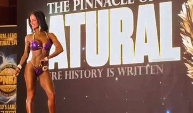 Sara Méndez Camus segundo lugar mundial en fisicoculturismo natural en Las Vegas
