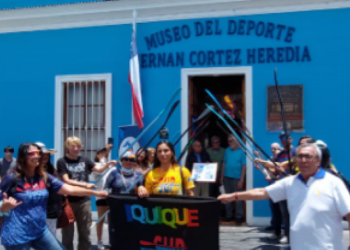 Carla Medel, seleccionada nacional de Stand Up Paddle, es homenajeada por el Museo del Deporte Hernán Cortez Heredia