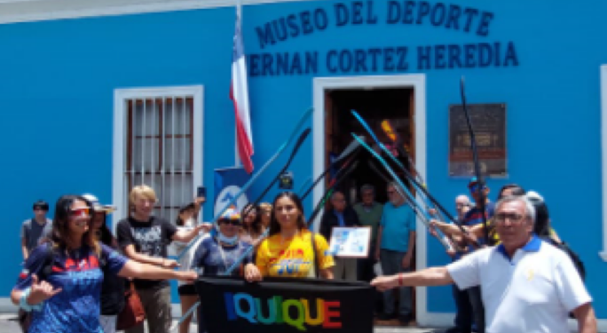 Carla Medel, seleccionada nacional de Stand Up Paddle, es homenajeada por el Museo del Deporte Hernán Cortez Heredia