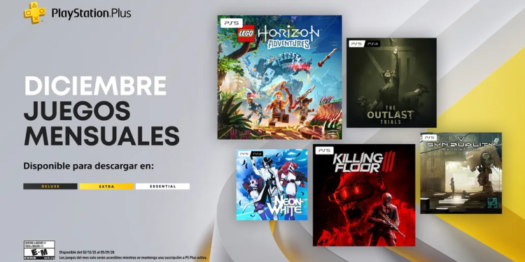 Cinco son los juegos que llegarán gratis a PlayStation Plus en diciembre: Lego Horizon Adventures y Killing Floor 3 encabezan la lista