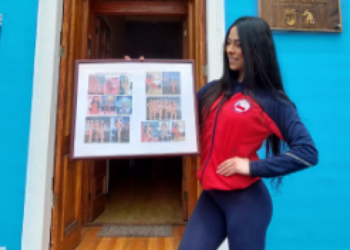 Maca Figueroa, físico culturista recibe homenaje del Museo del Deporte «Hernán Cortez Heredia»