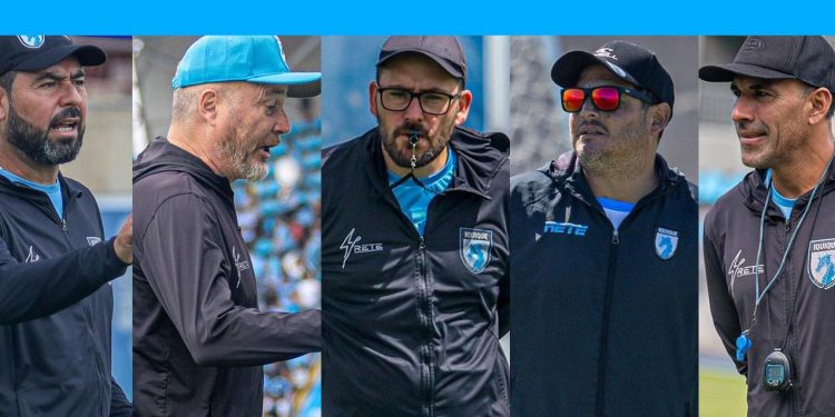 Triunvirato técnico en Club de Deportes Iquique: Guerrero, Villalobos y Taucare / Con apoyo de Naranjo y Oyarzún
