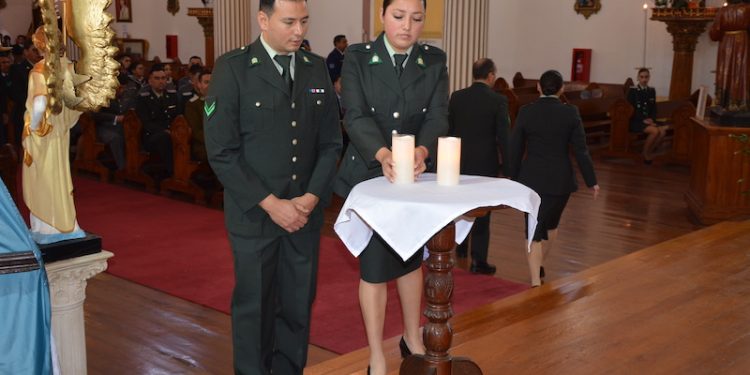 Con oficio religioso se pidió al Altísimo por el bienestar de funcionarios de Gendarmería