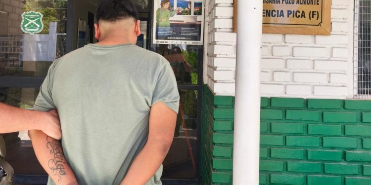 Carabineros detiene a individuo por violencia intrafamiliar, órdenes de detención vigentes e infracción a la ley de drogas