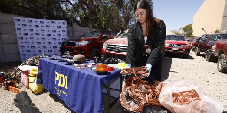 Fiscalía y PDI concretan importante golpe a organización criminal dedicada al robo de cobre en el Norte