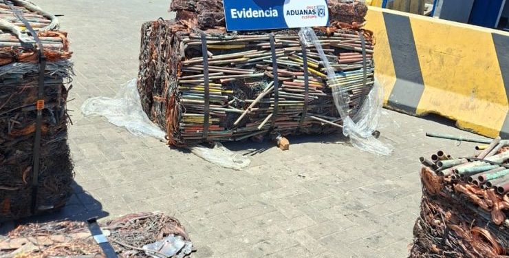 Incautan 600 kilos de cobre que iban a Corea del Sur: Eran cables robados