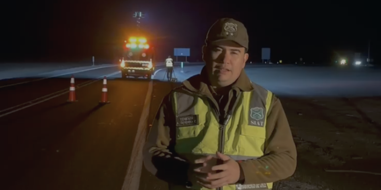 Un muerto en volcamiento carretero entre Pozo Almonte y Humberstone