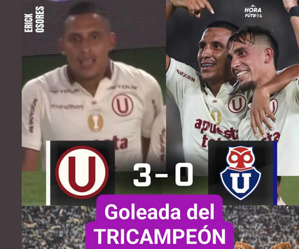 La “U” sufre dura derrota: 3-0 con Universitario de Deportes de Perú