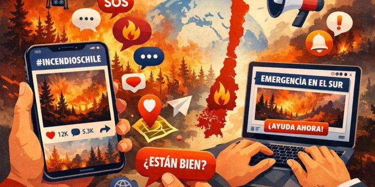 Incendios forestales en el sur generan más de 154 mil menciones en redes sociales en solo tres días